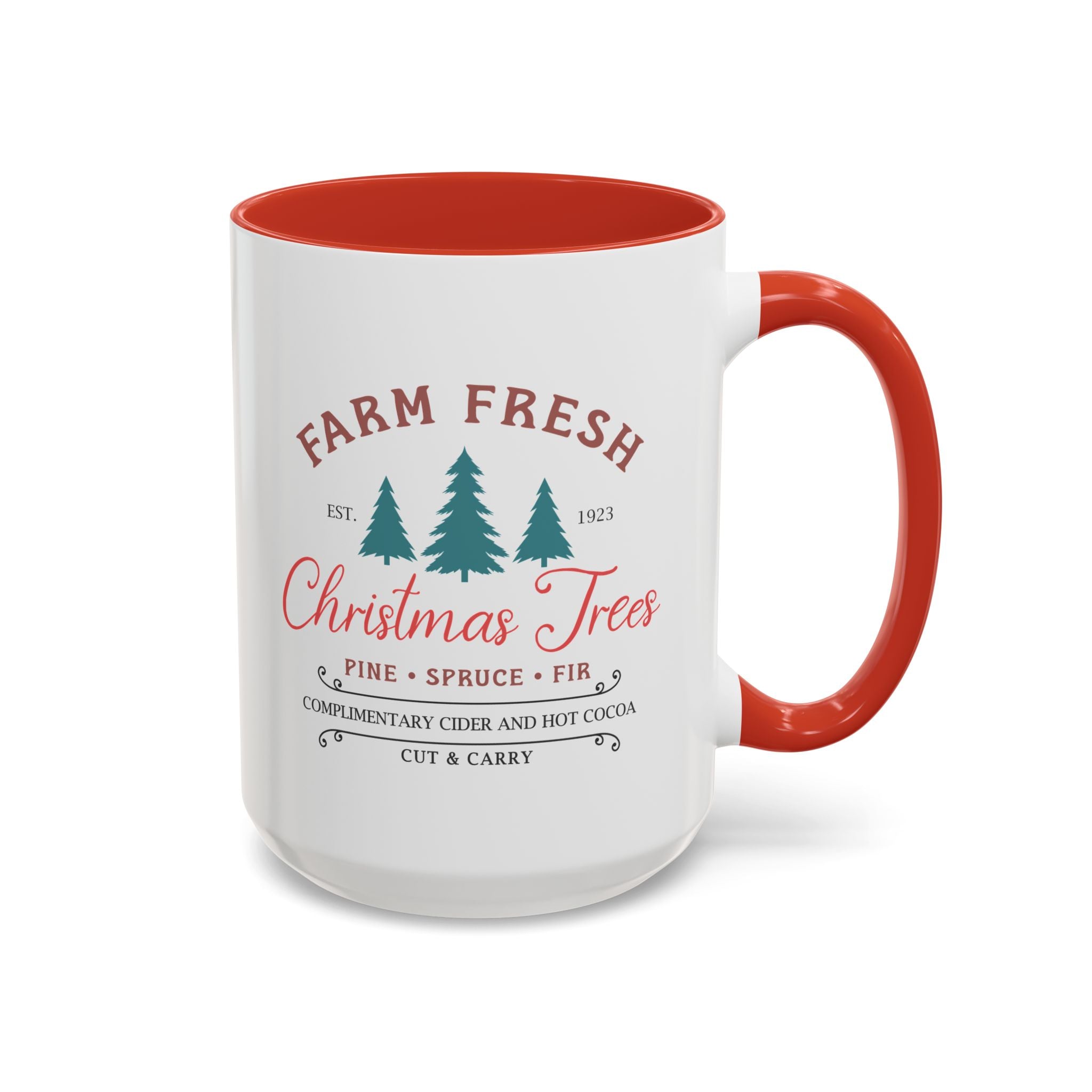 Farm Fresh Christmas Trees Mug-Mug-Wild Pour