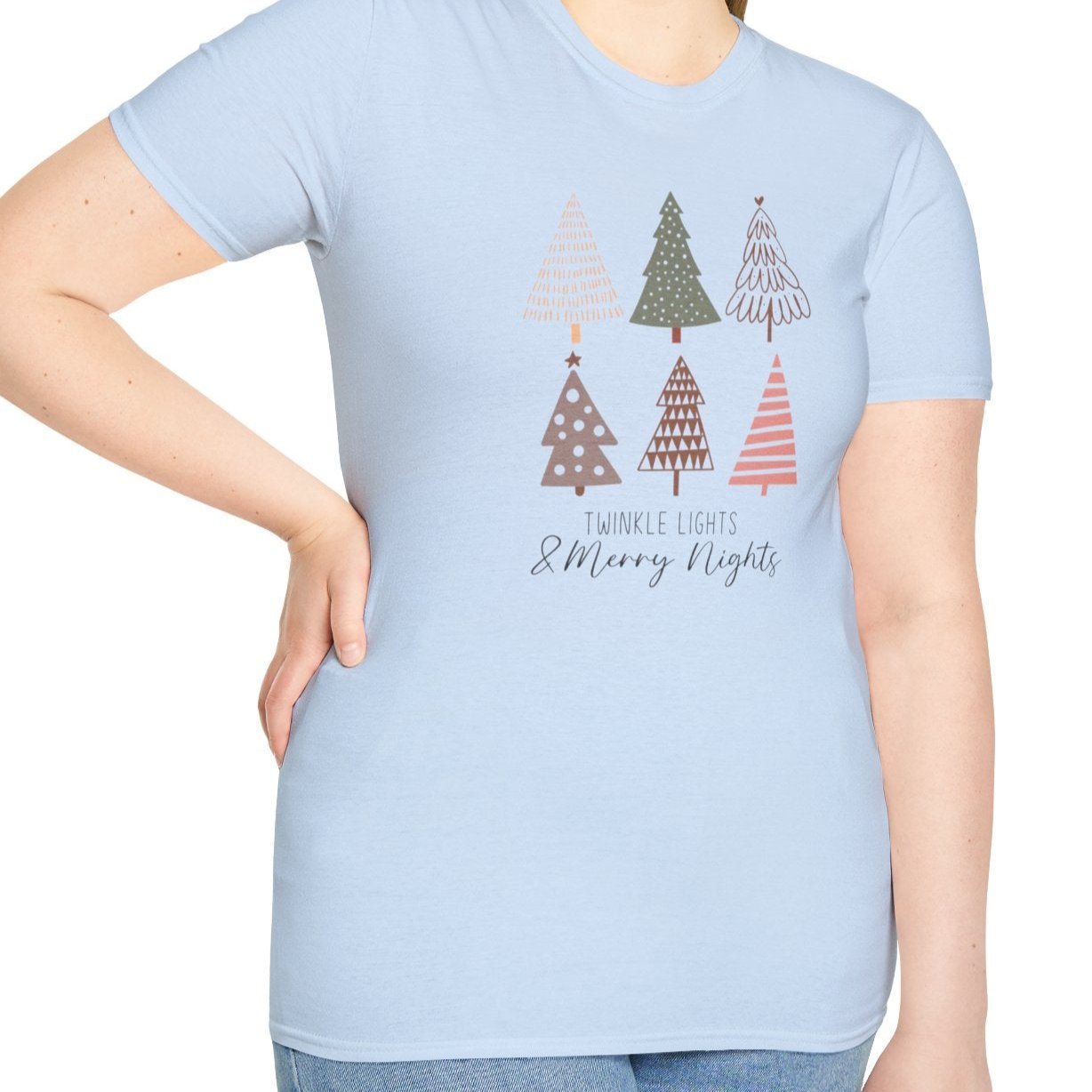 Twinkle Lights and Merry Nights Tee-Adult Tees-Wild Pour