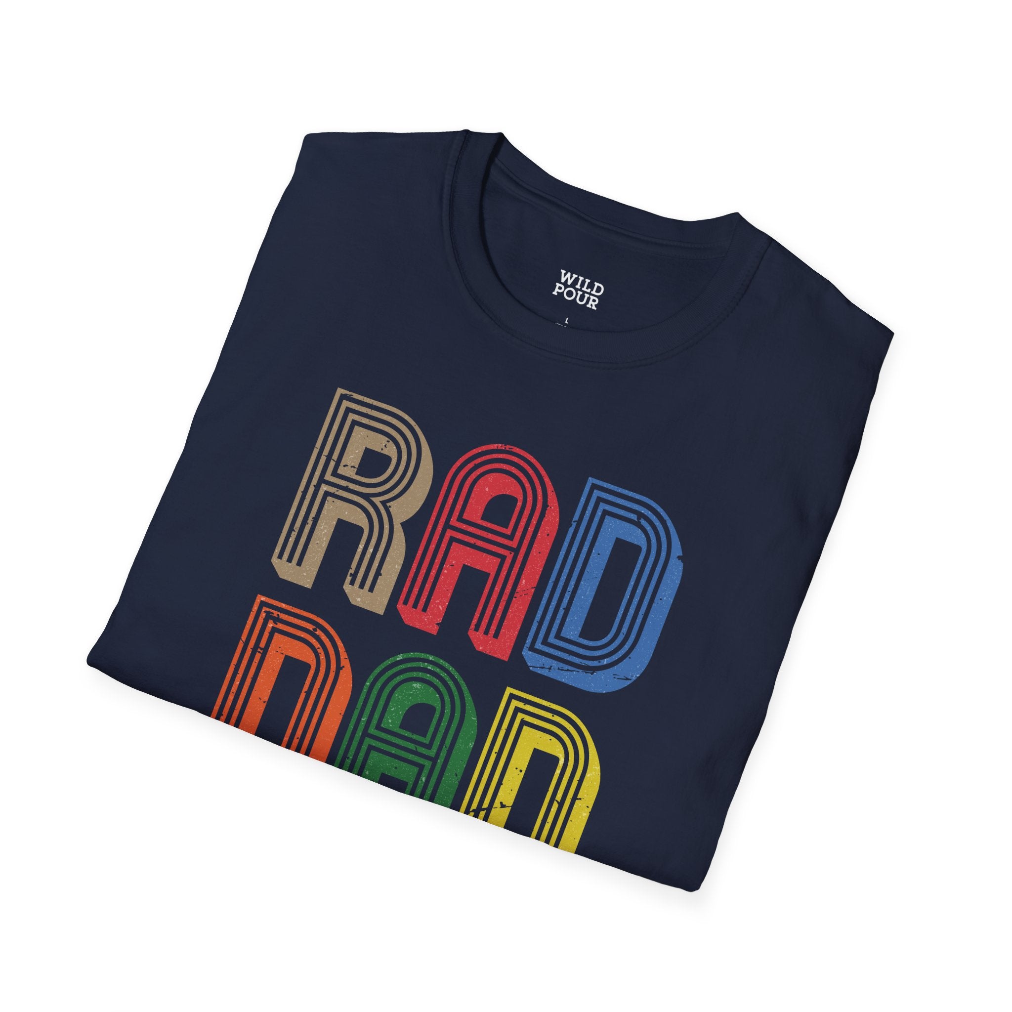 Rad Dad, Father's Day Tee-Adult Tees-Wild Pour