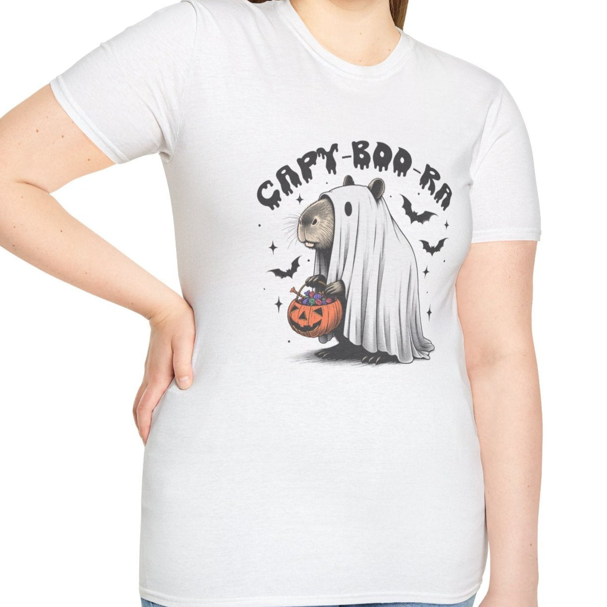 Capy Boo Ra, Capybara Tee-Adult Tees-Wild Pour