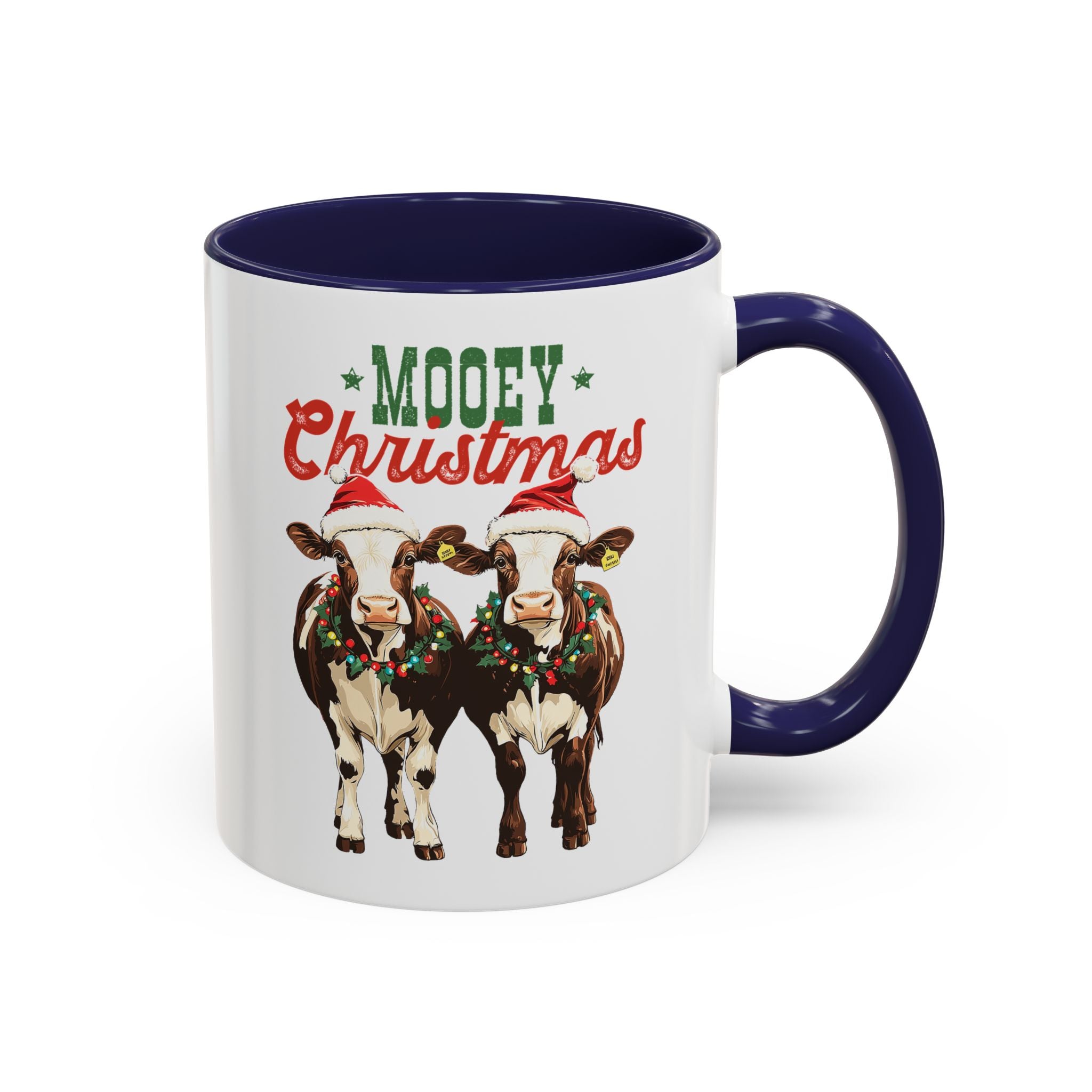 Mooey Christmas, Christmas Farm Cows Mug-Mug-Wild Pour