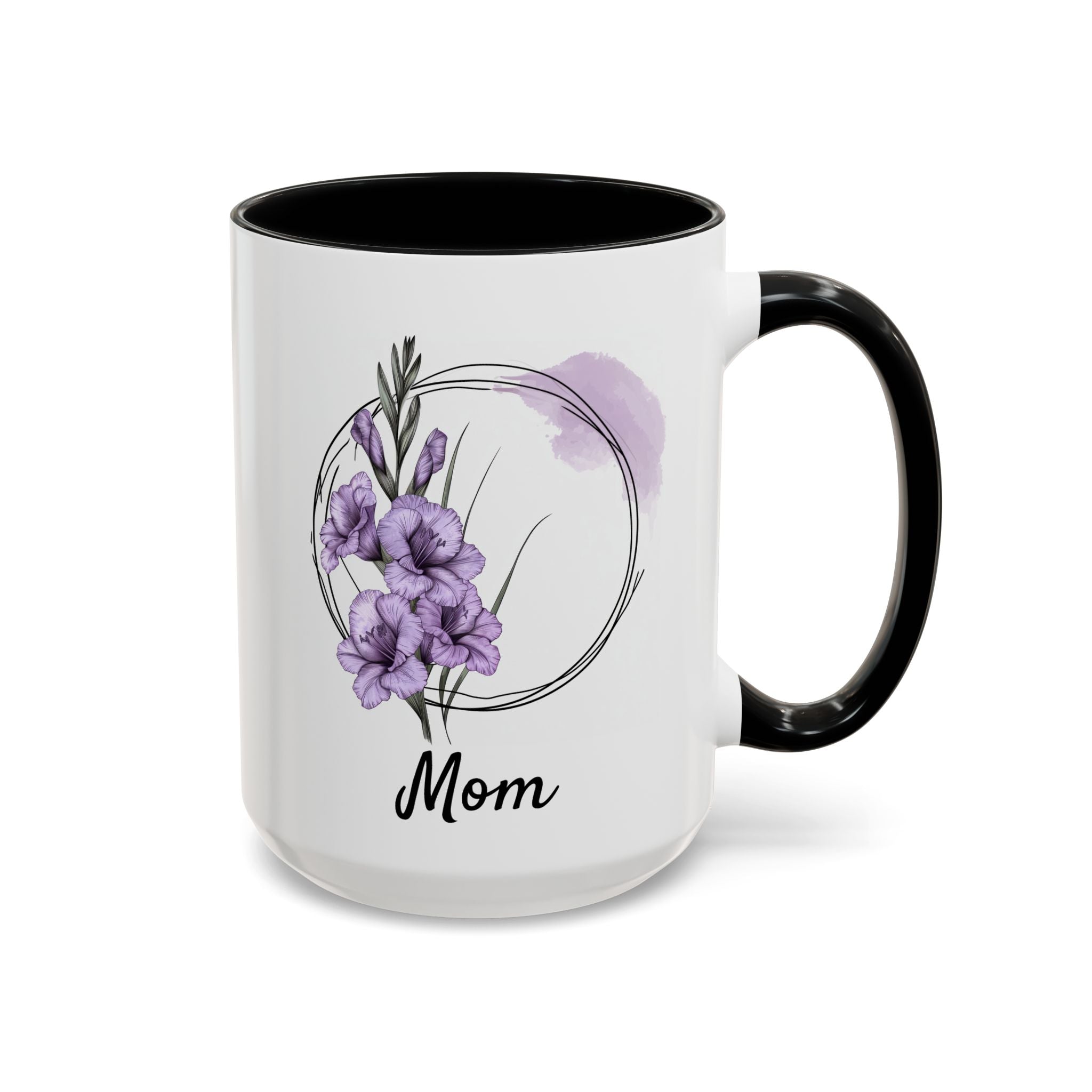 August Gladiolus, Personalized Birth Month Mug-Mug-Wild Pour