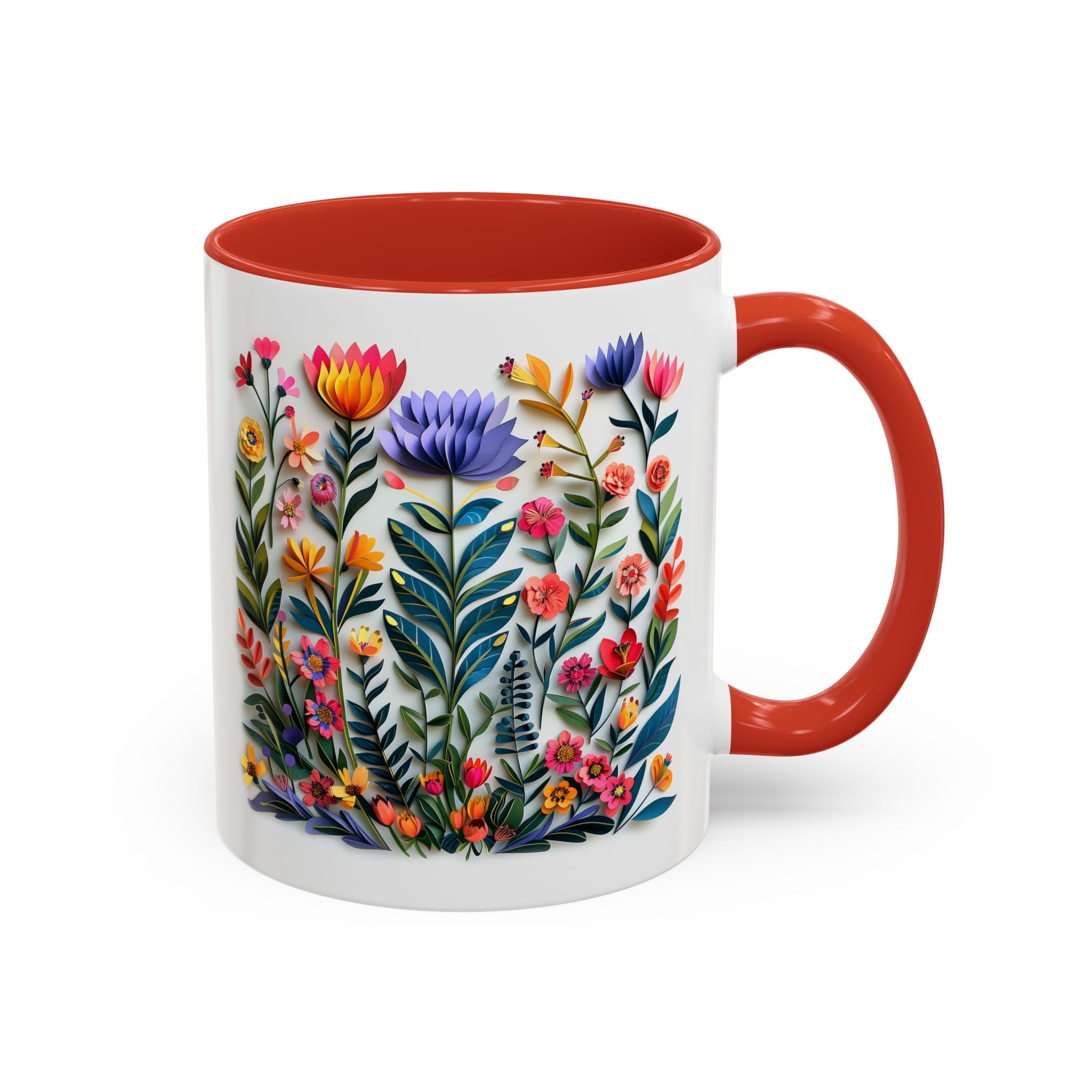 Wildflowers, Paper Quilling Mug-Mug-Wild Pour