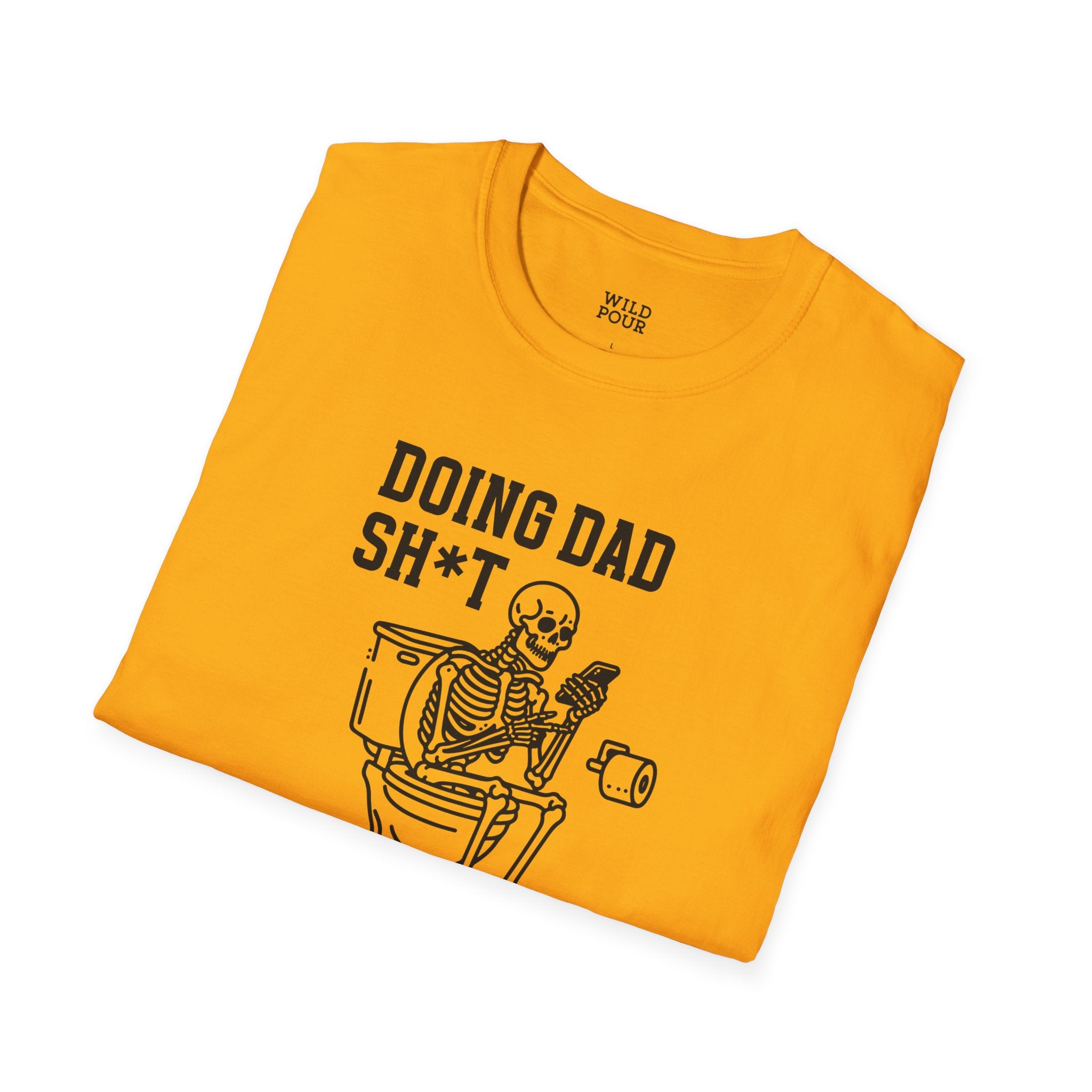 Doing Dad Shit, Skeleton Tee-Adult Tees-Wild Pour