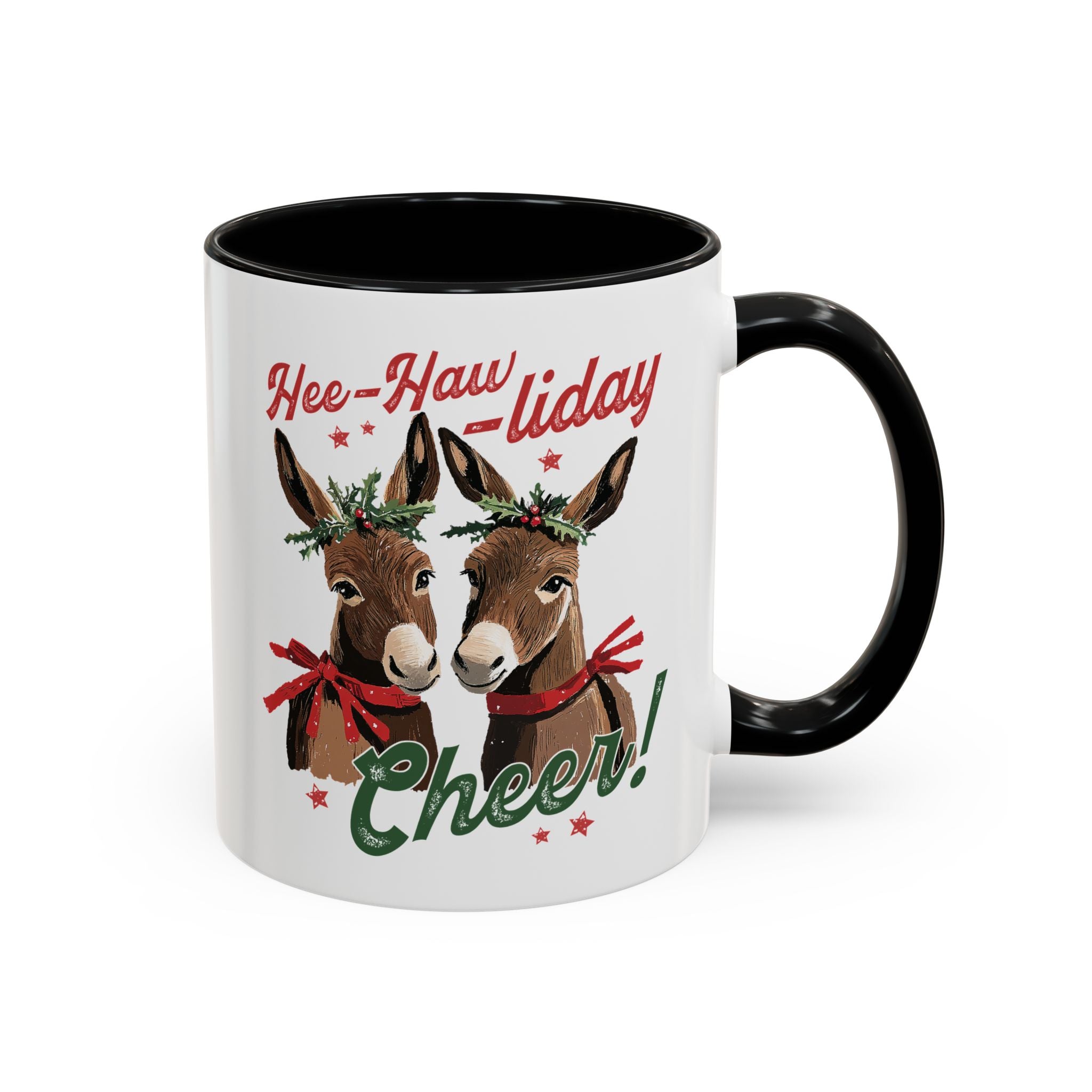 Hee-Haw-liday Holiday Cheer, Christmas Farm Animals Donkey Mug-Mug-Wild Pour