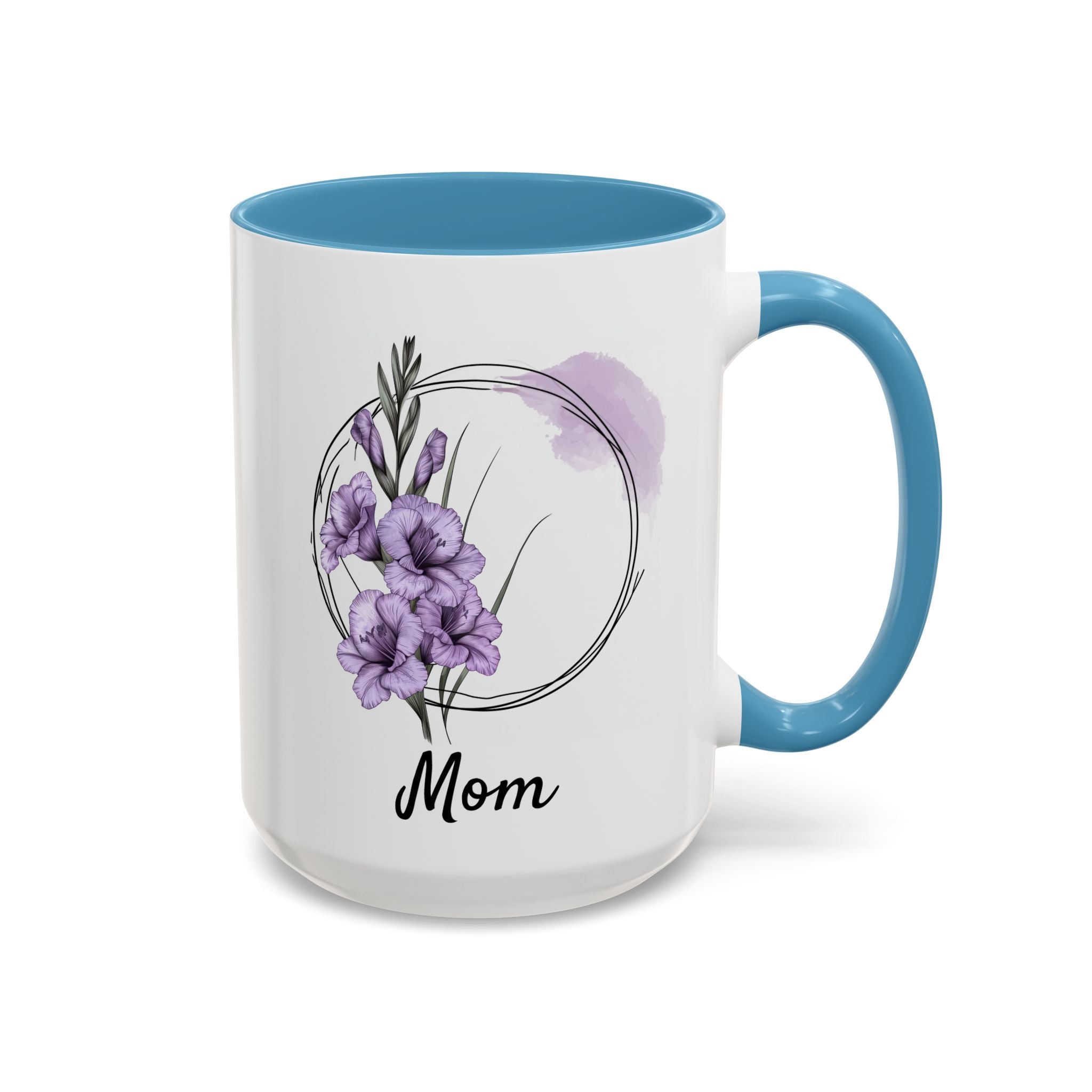 August Gladiolus, Personalized Birth Month Mug-Mug-Wild Pour