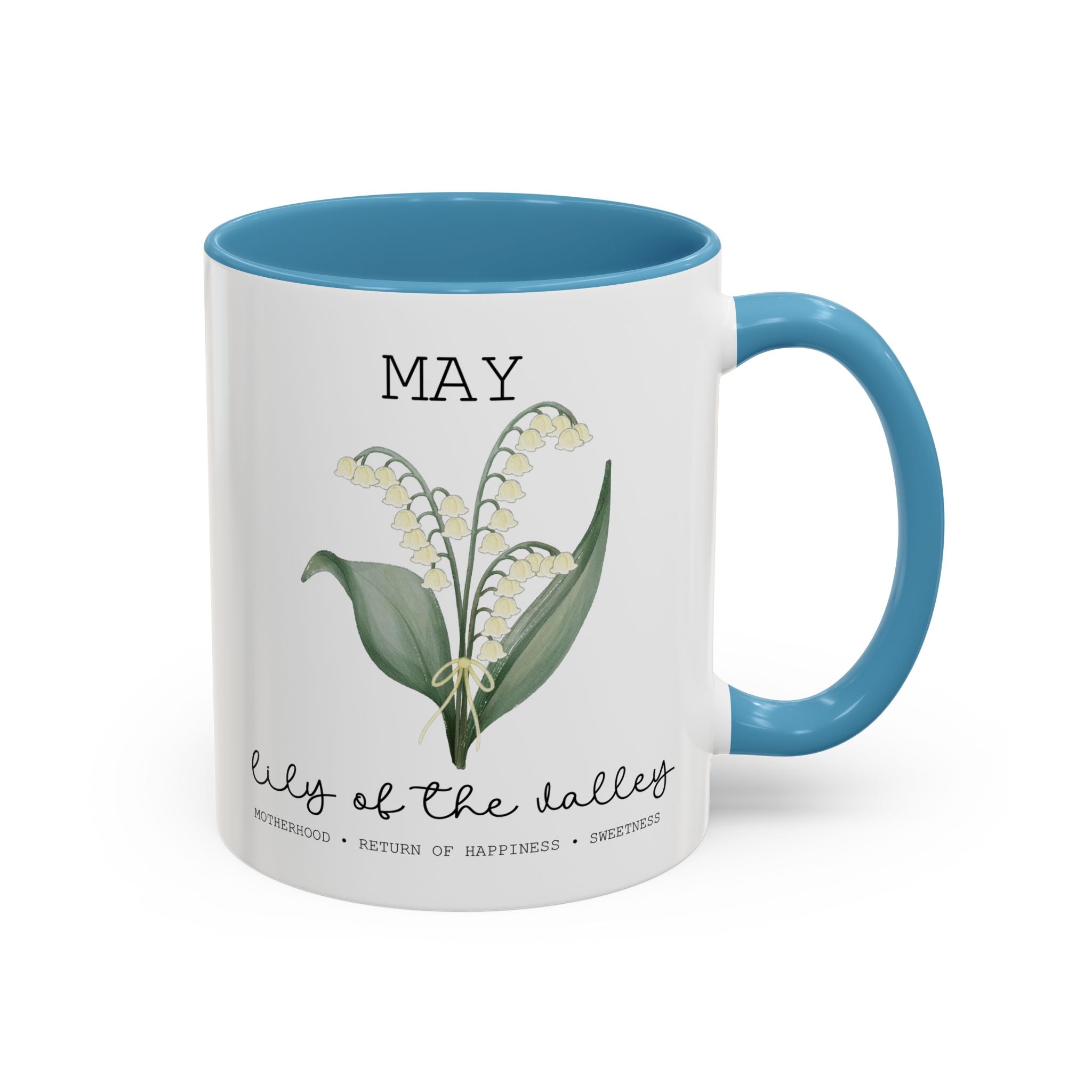 May Lily of the Valley, Virtues Birth Month Mug-Mug-Wild Pour