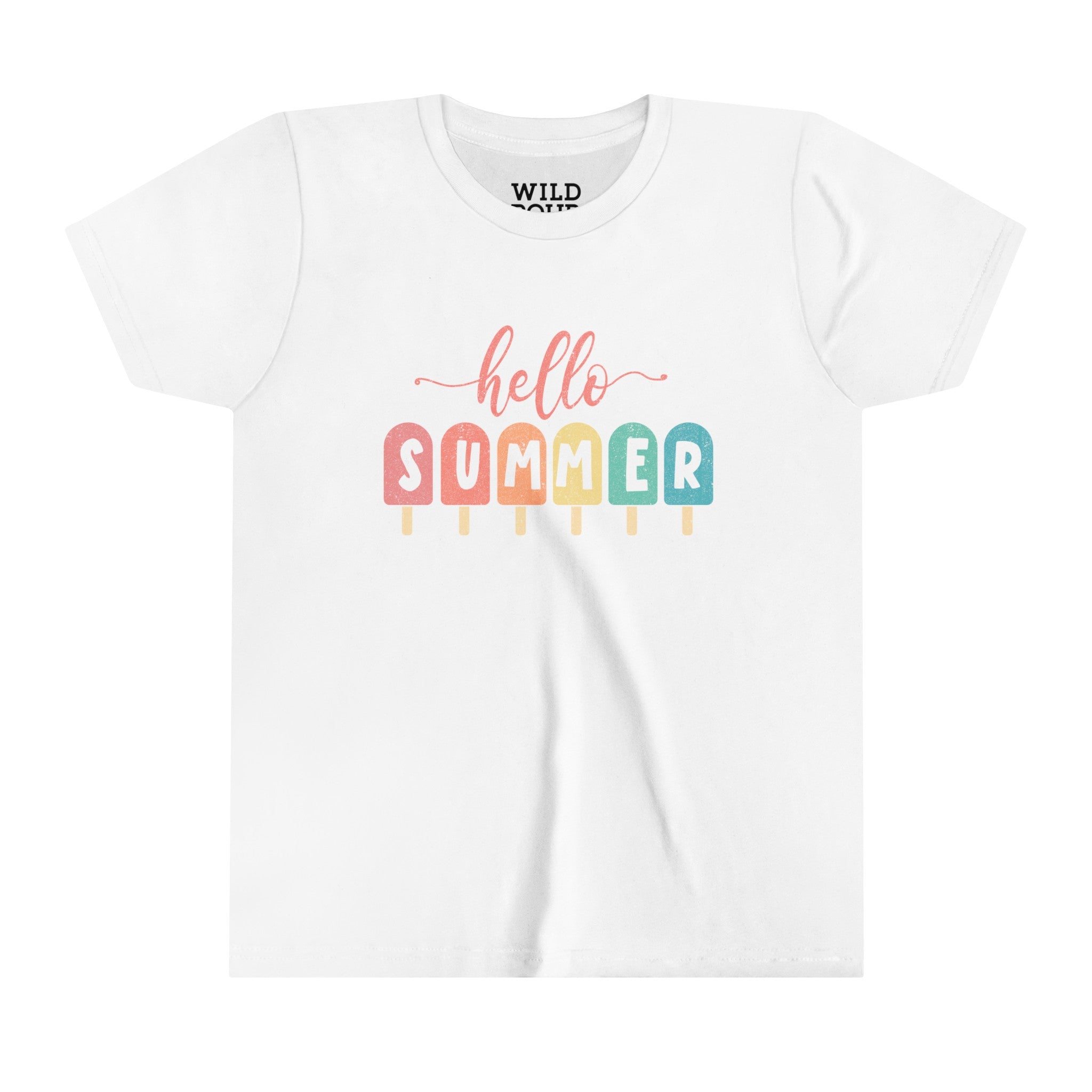 Hello Summer, Popsicles Youth Tee-Youth Tees-Wild Pour