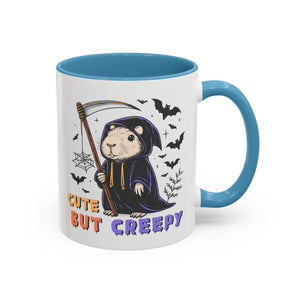 Cute But Creepy, Capybara Mug - Available in a variety of vibrant accent colors, and in 15oz and 11oz sizes. Dishwasher and microwave safe.