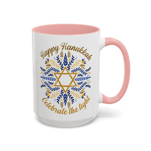 Happy Hanukkah, Celebrate the Light Mug-Mug-Wild Pour