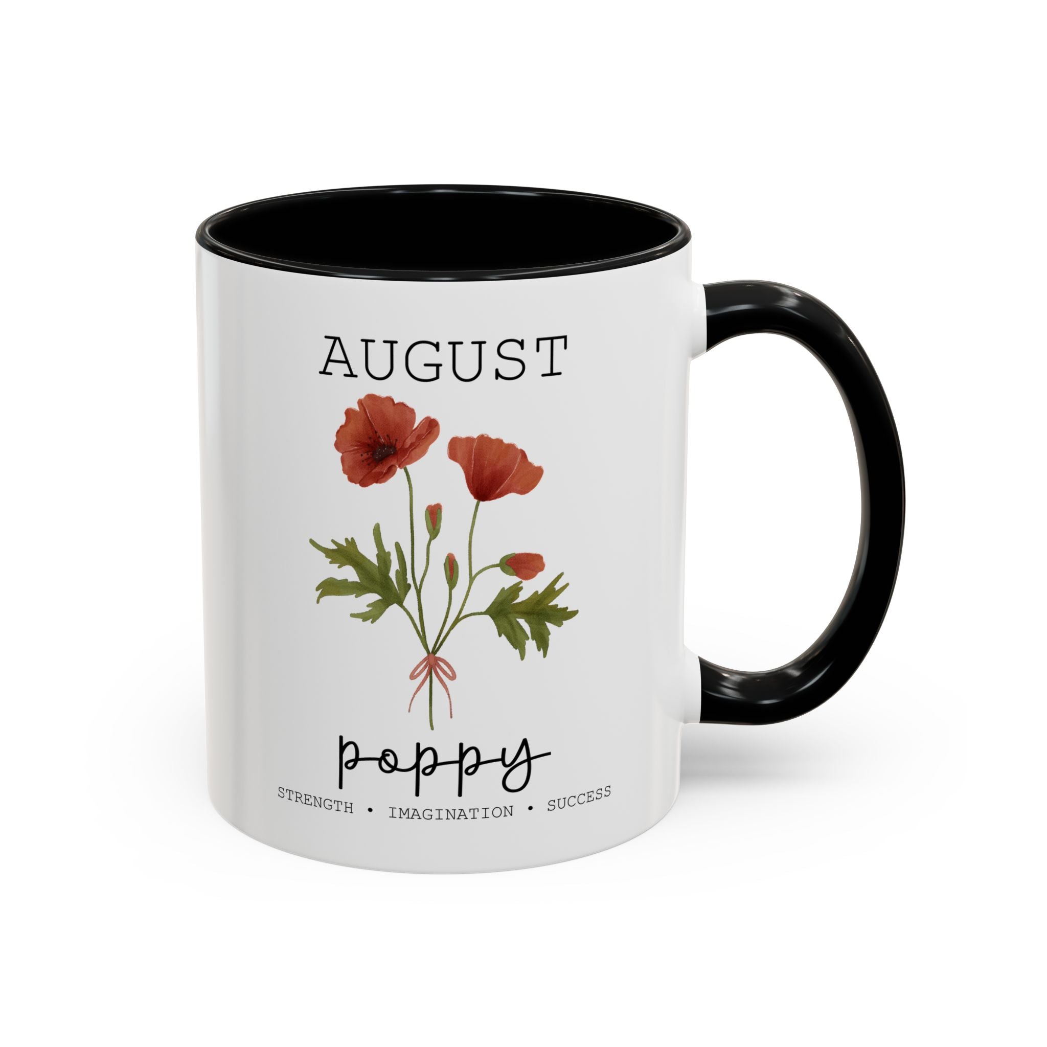 August Poppy, Virtues Birth Month Mug-Mug-Wild Pour