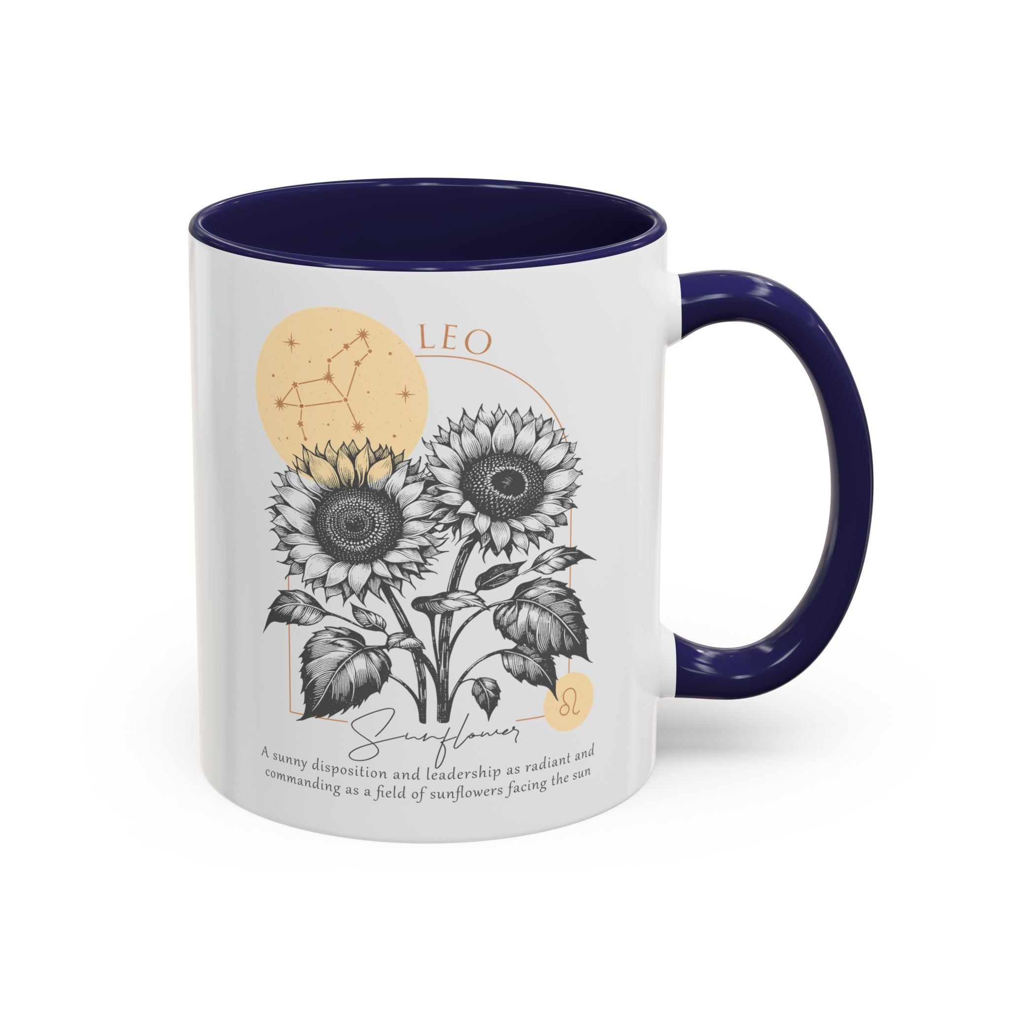 July - August, Sunflower, Leo, Zodiac Birth Month Mug-Mug-Wild Pour