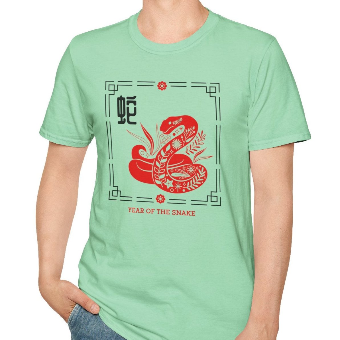 Year of the Snake, Lunar New Year Tee-Adult Tees-Wild Pour