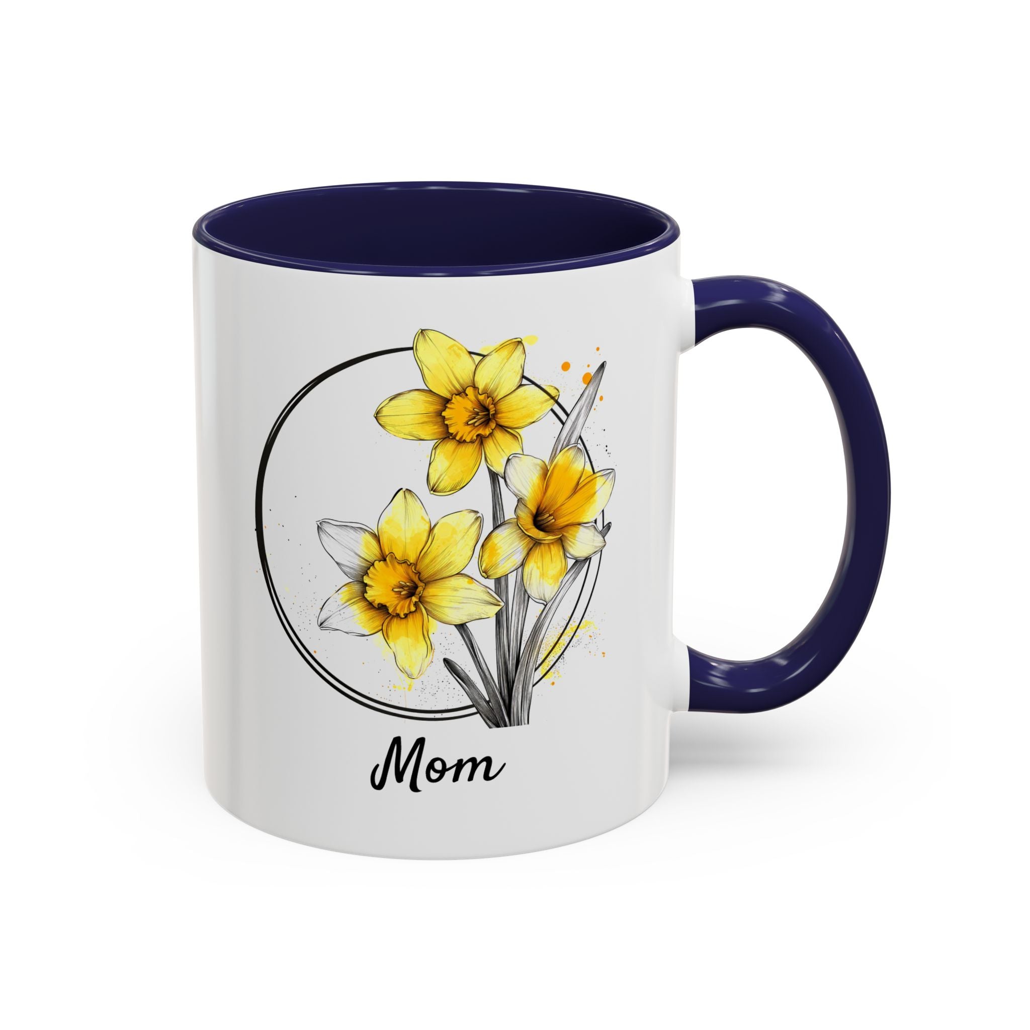 March Daffodil, Personalized Birth Month Mug-Mug-Wild Pour