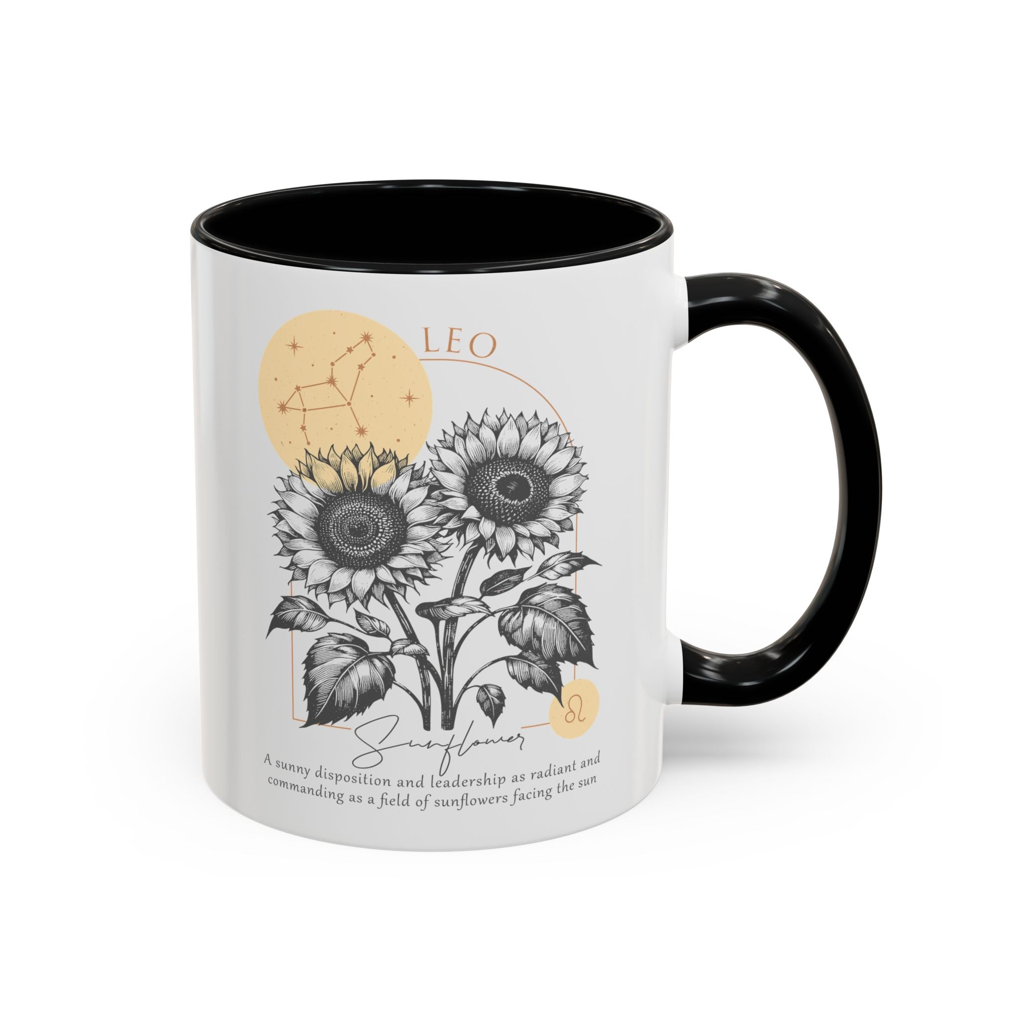 July - August, Sunflower, Leo, Zodiac Birth Month Mug-Mug-Wild Pour