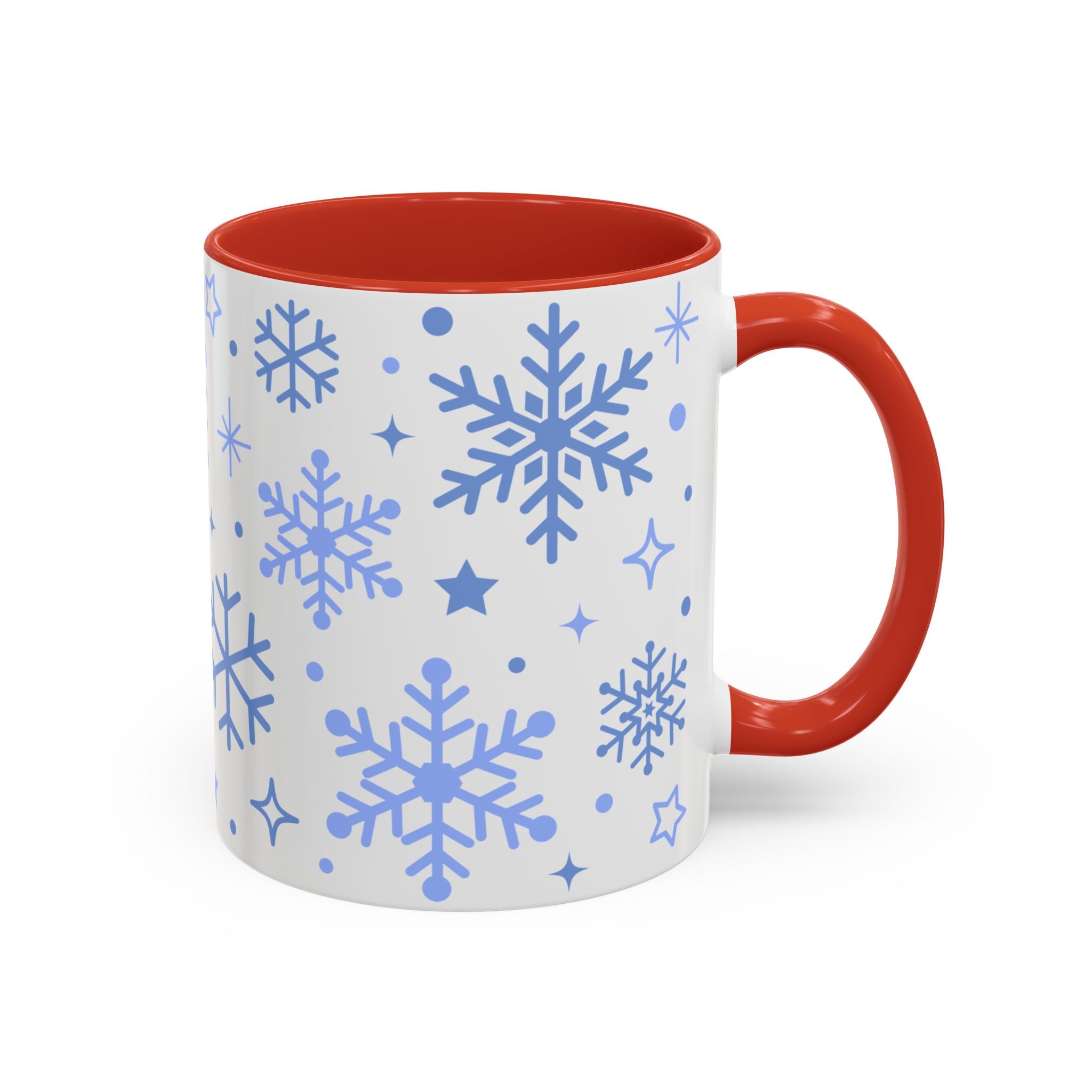 Winter Snowflakes, Wrap-Around Holiday Mug-Mug-Wild Pour