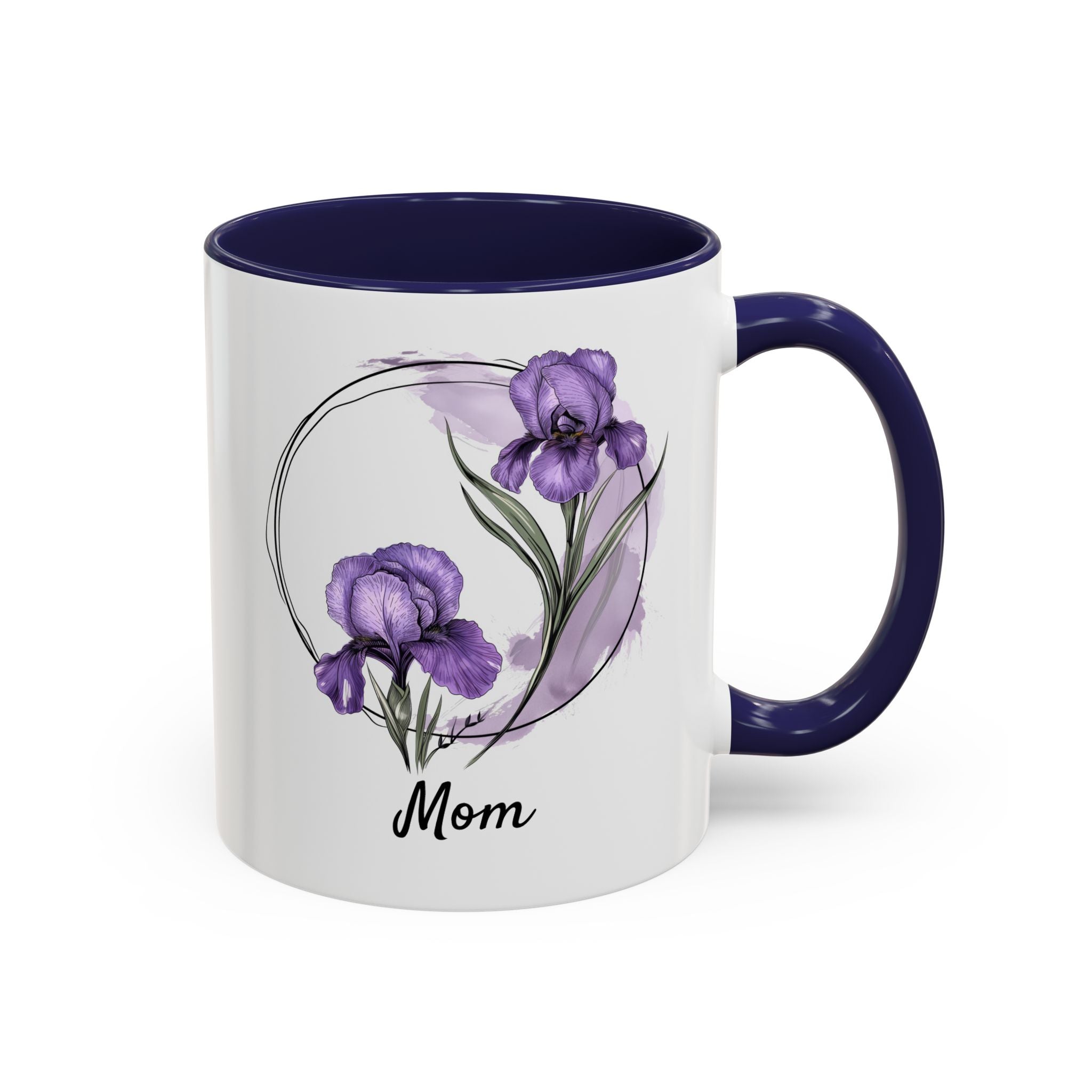 February Iris, Personalized Birth Month Mug-Mug-Wild Pour