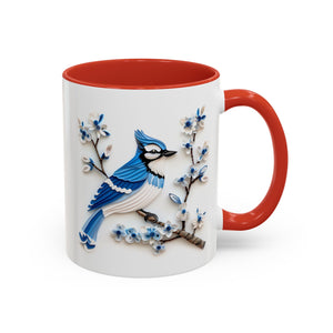 Blue Jay, Paper Quilling Mug-Mug-Wild Pour