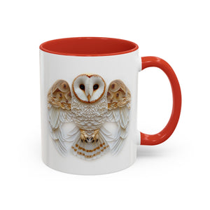 Barn Owl, Paper Quilling Mug-Mug-Wild Pour