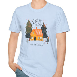 All is Calm, All is Bright Tee-Adult Tees-Wild Pour