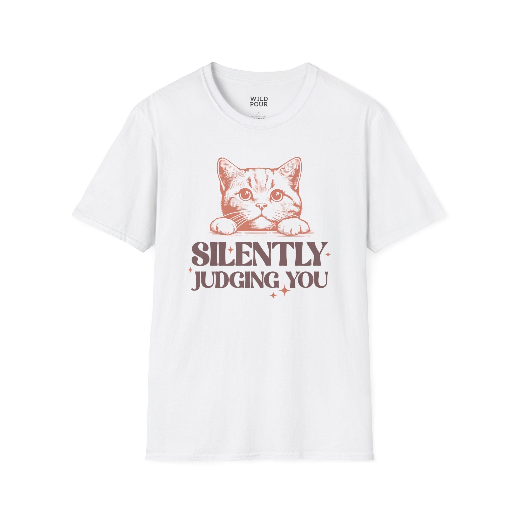 Silently Judging You, Cat Tee-Adult Tees-Wild Pour