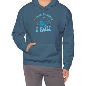 This is How I Roll, Dreidel Hoodie-Hoodie-Wild Pour