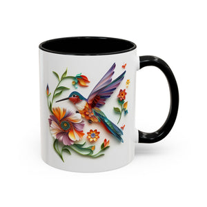 Hummingbird, Paper Quilling Mug-Mug-Wild Pour