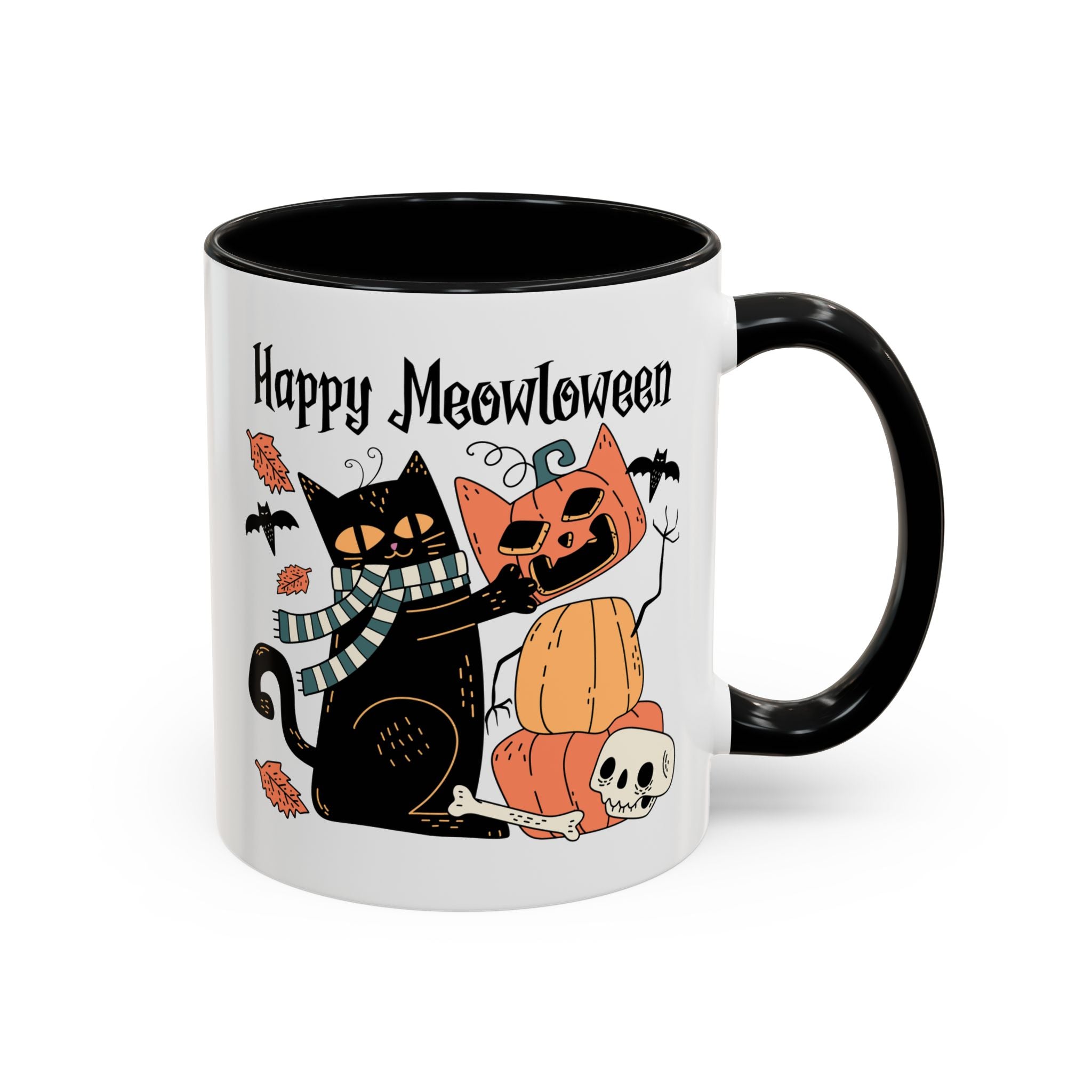 Happy Meowloween, Halloween Cat Mug-Mug-Wild Pour