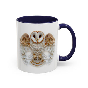 Barn Owl, Paper Quilling Mug-Mug-Wild Pour