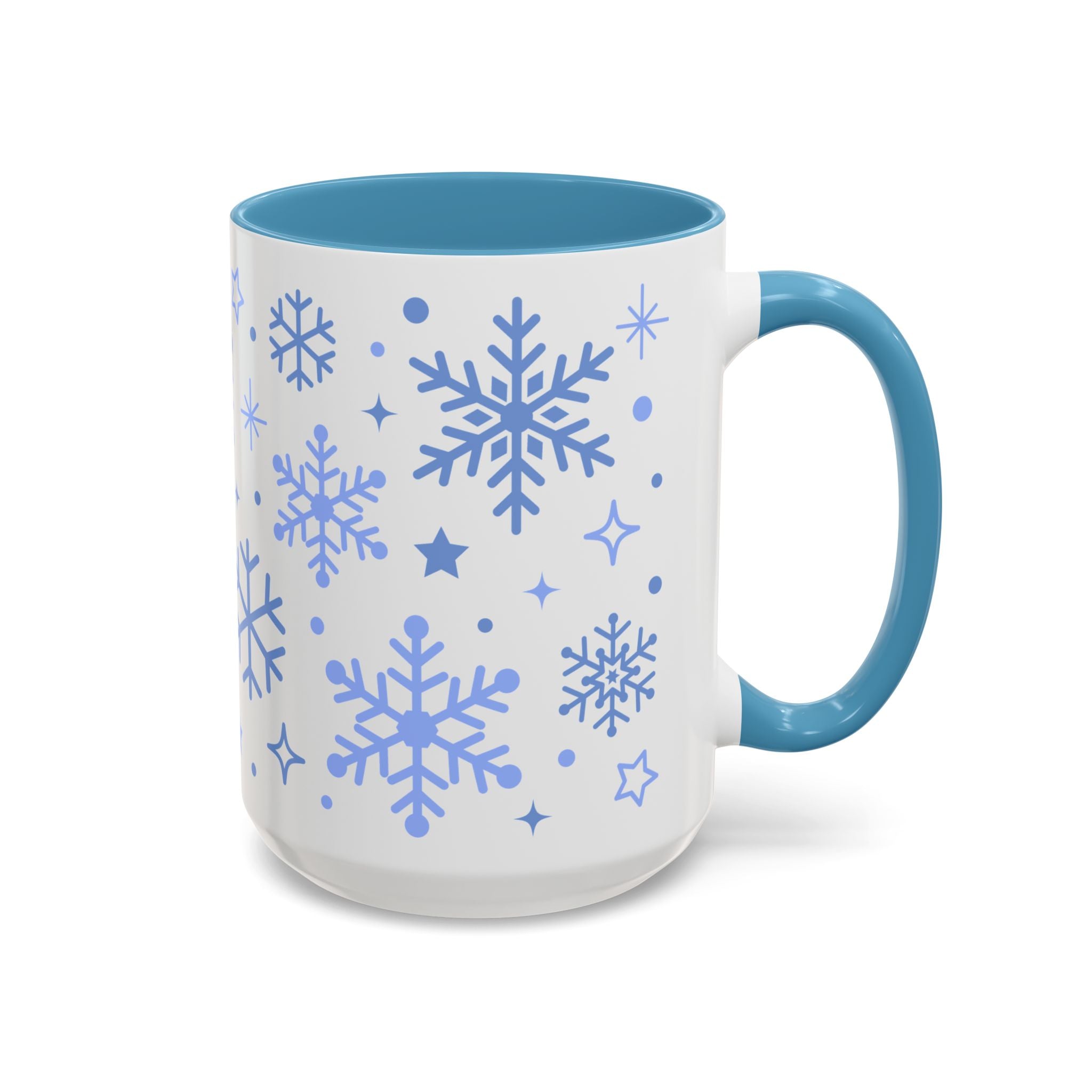 Winter Snowflakes, Wrap-Around Holiday Mug-Mug-Wild Pour