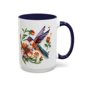 Hummingbird, Paper Quilling Mug-Mug-Wild Pour