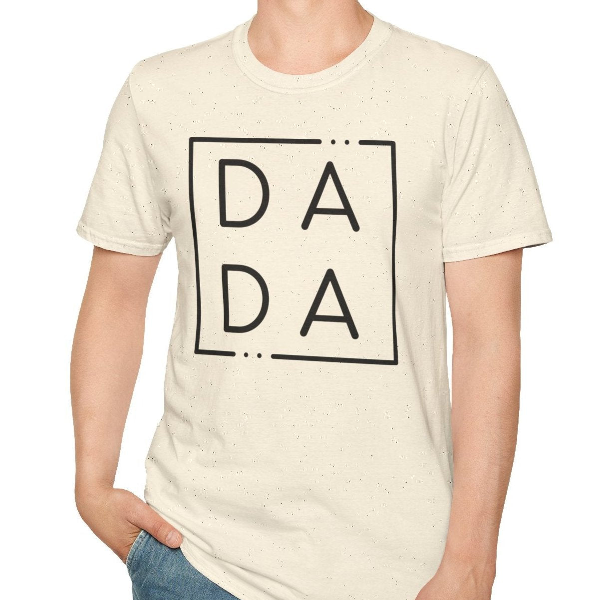 Dada, Framed Text Tee-Adult Tees-Wild Pour