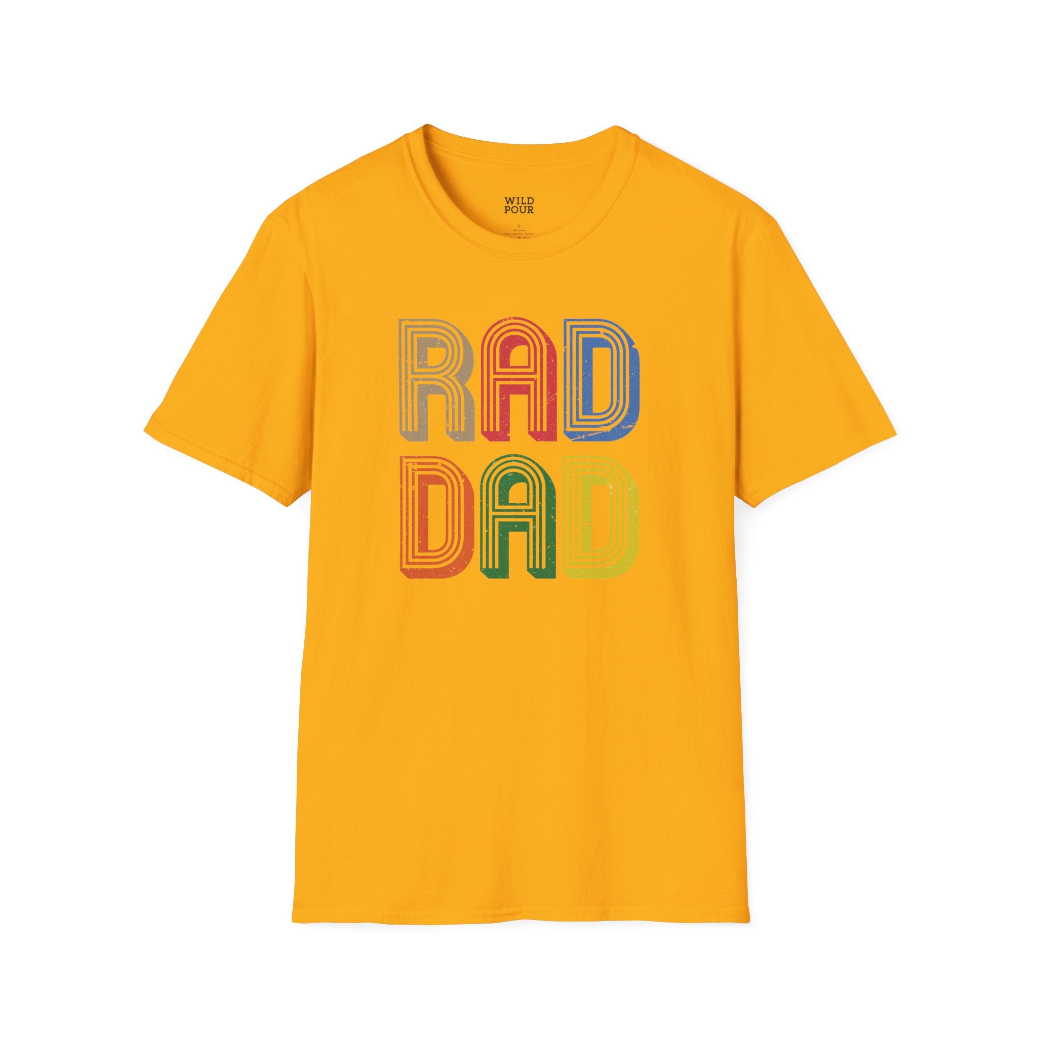 Rad Dad, Father's Day Tee-Adult Tees-Wild Pour