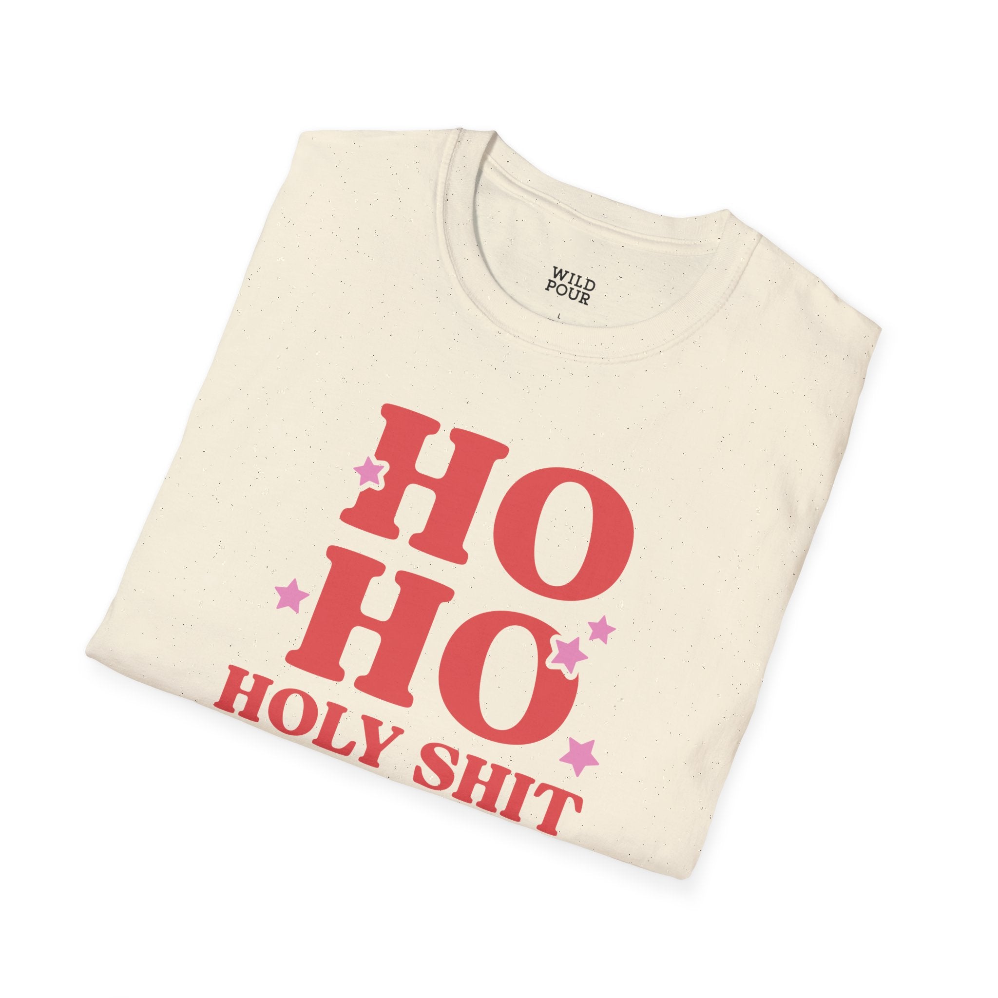 Ho Ho Holy Shit, What a Year Tee-Adult Tees-Wild Pour