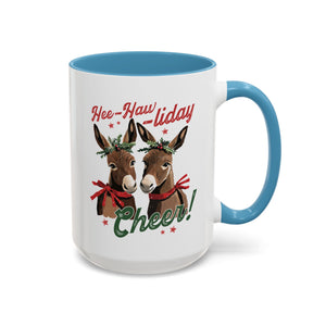 Hee-Haw-liday Holiday Cheer, Christmas Farm Animals Donkey Mug-Mug-Wild Pour