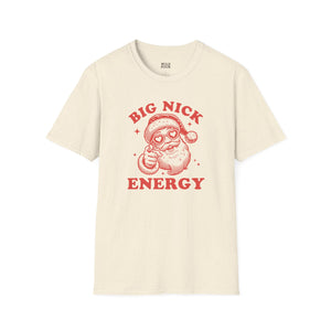 Big Nick Energy, Funny Santa Tee-Adult Tees-Wild Pour