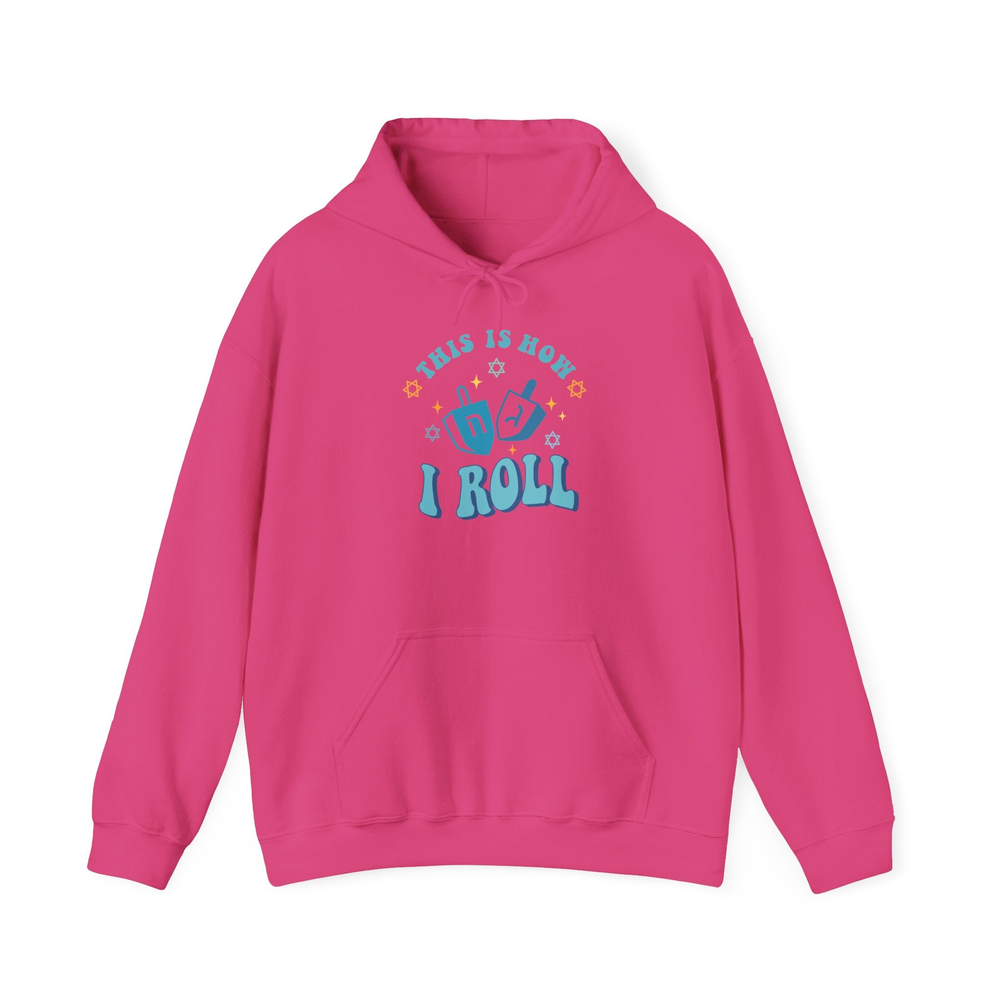 This is How I Roll, Dreidel Hoodie-Hoodie-Wild Pour