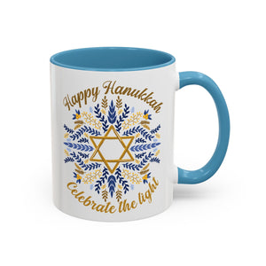 Happy Hanukkah, Celebrate the Light Mug-Mug-Wild Pour