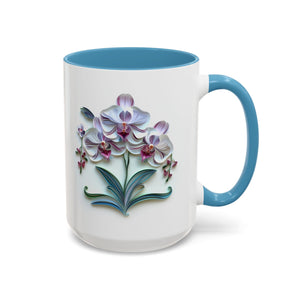 Orchids, Paper Quilling Mug-Mug-Wild Pour