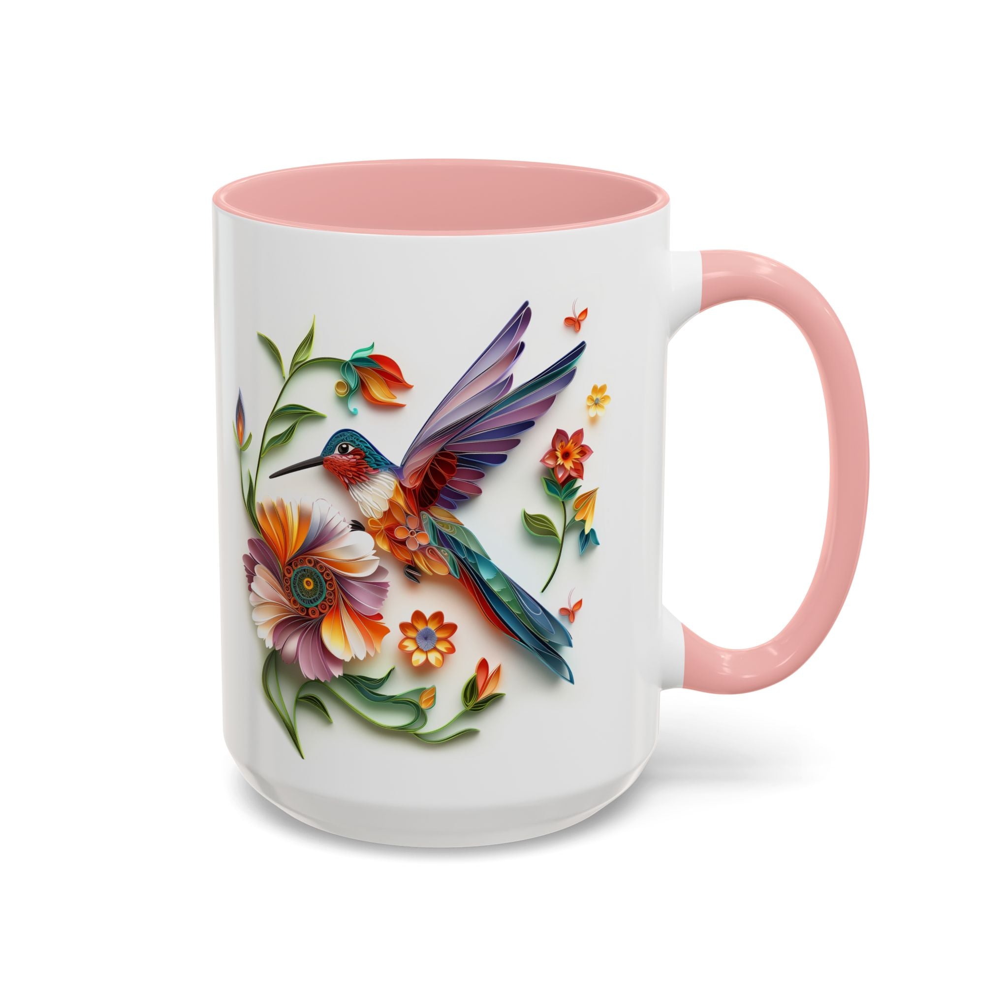 Hummingbird, Paper Quilling Mug-Mug-Wild Pour