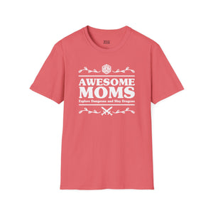 Awesome Moms Explore Dungeons & Slay Dragons, D&D Tee-Adult Tees-Wild Pour