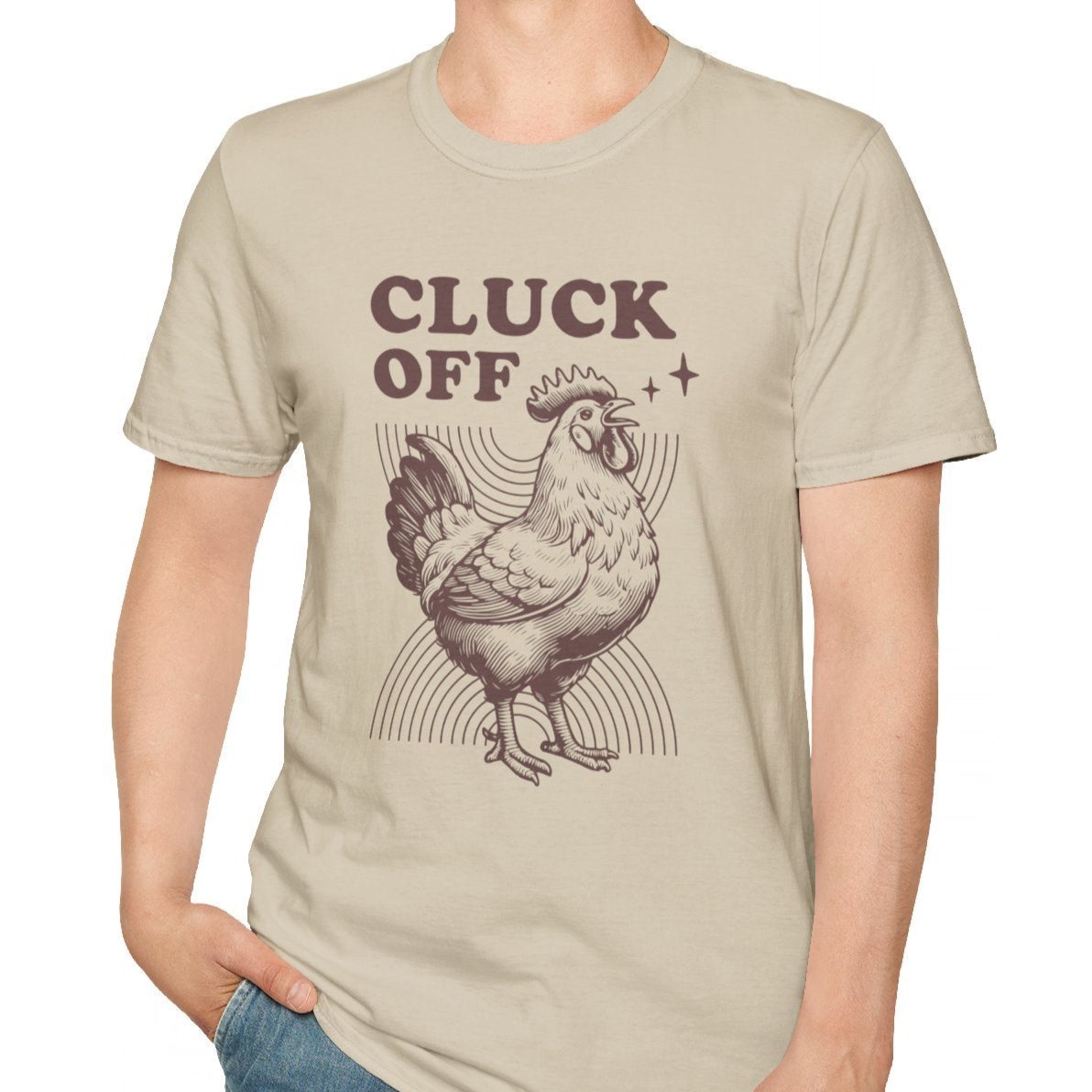 Cluck Off, Rooster Tee-Adult Tees-Wild Pour