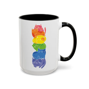 Rainbow Cat Stack Mug-Mug-Wild Pour