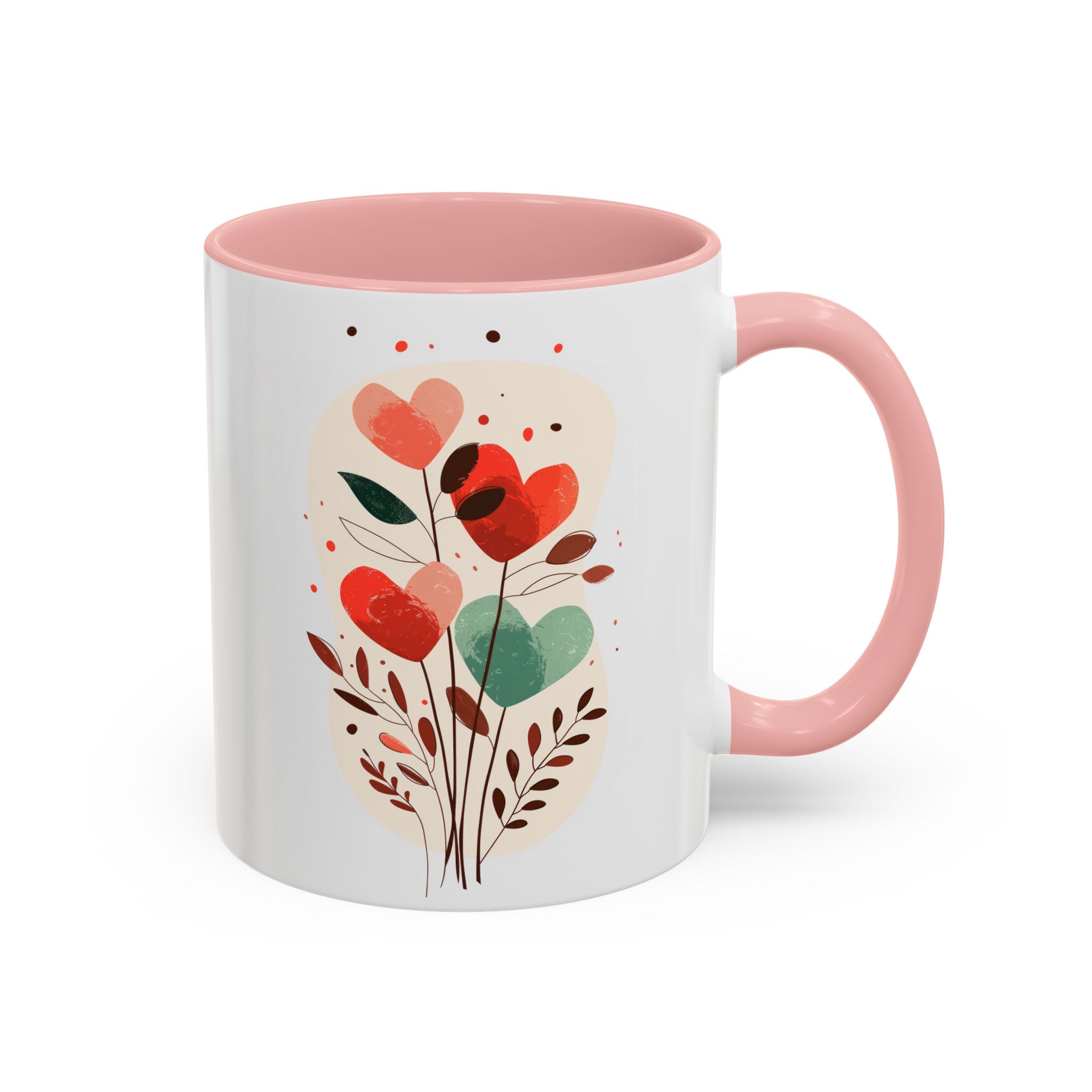 Heart Flowers Mug-Mug-Wild Pour