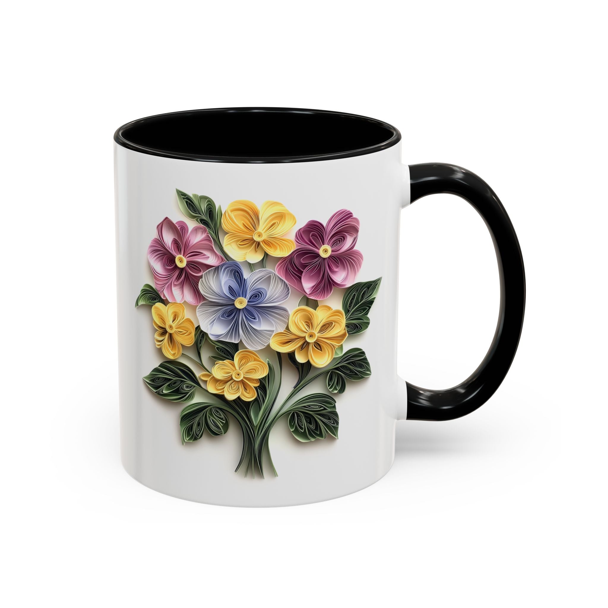 February Primrose, Birth Month Paper Quilling Mug-Mug-Wild Pour