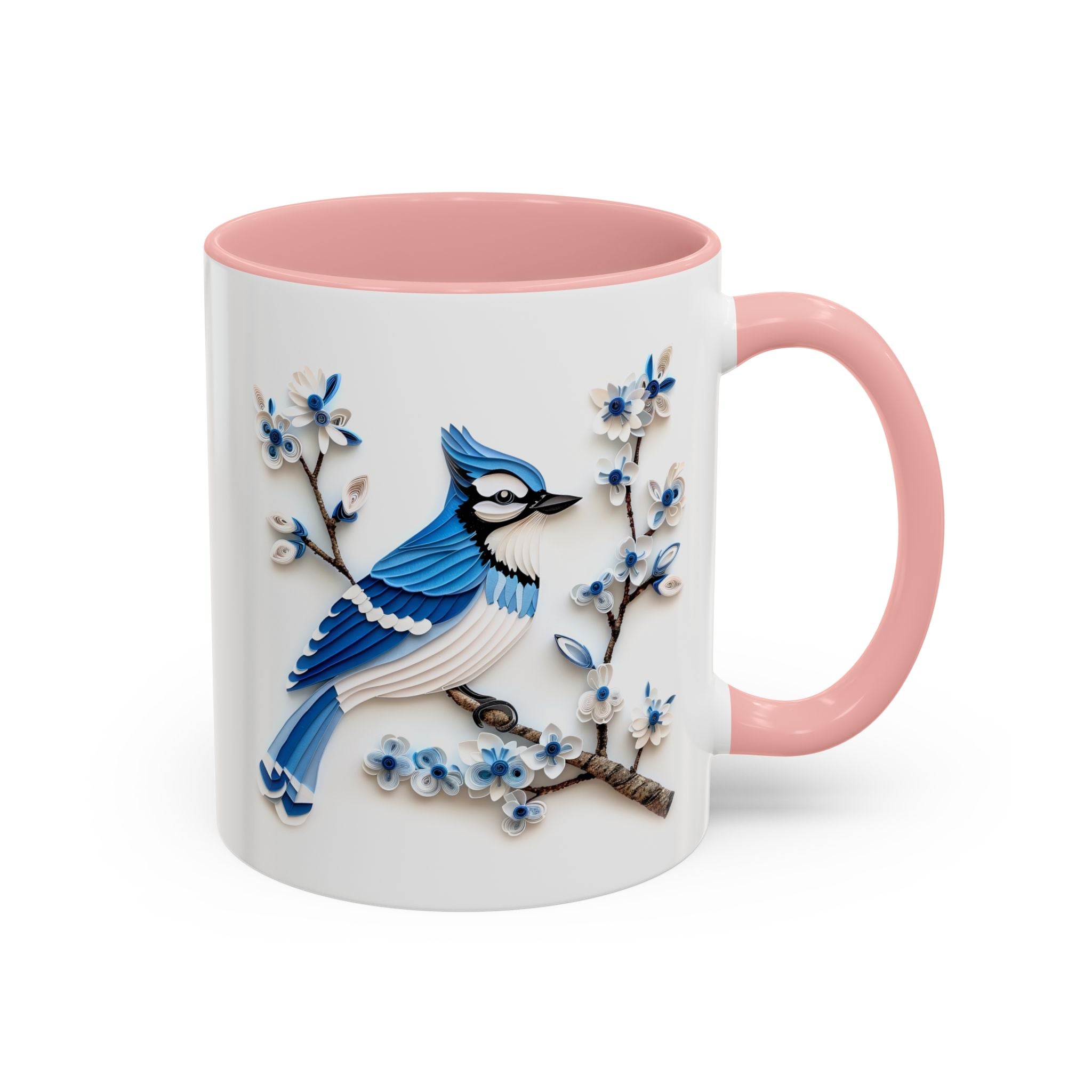 Blue Jay, Paper Quilling Mug-Mug-Wild Pour