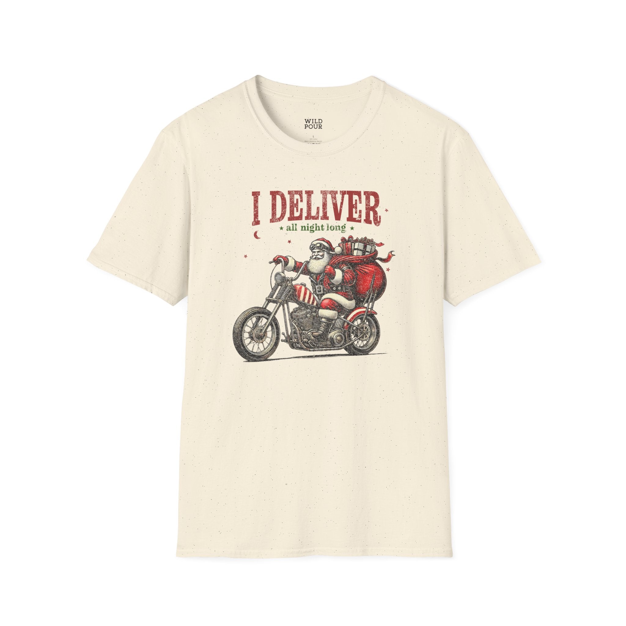 I Deliver All Night Long, Santa Tee - Ultra-soft and super comfy hoodies, made from a thick blend of cotton and polyester.