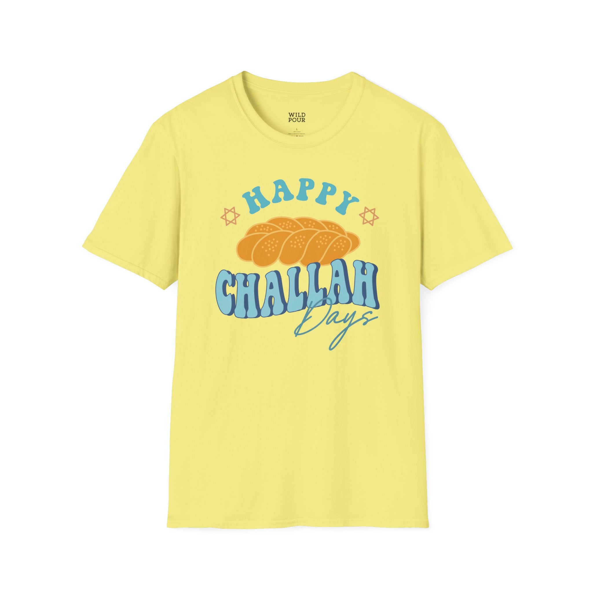 Happy Challah Days Tee-Adult Tees-Wild Pour