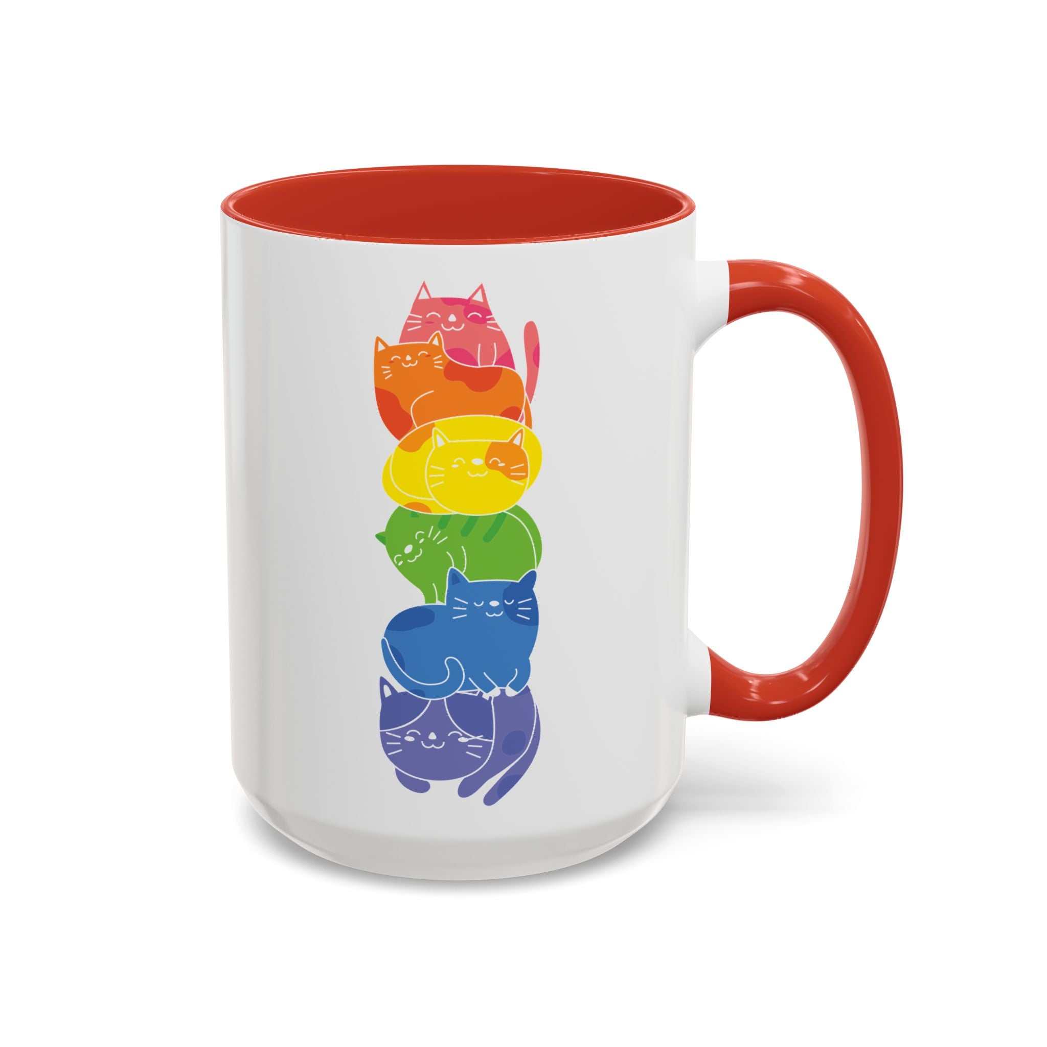 Rainbow Cat Stack Mug-Mug-Wild Pour