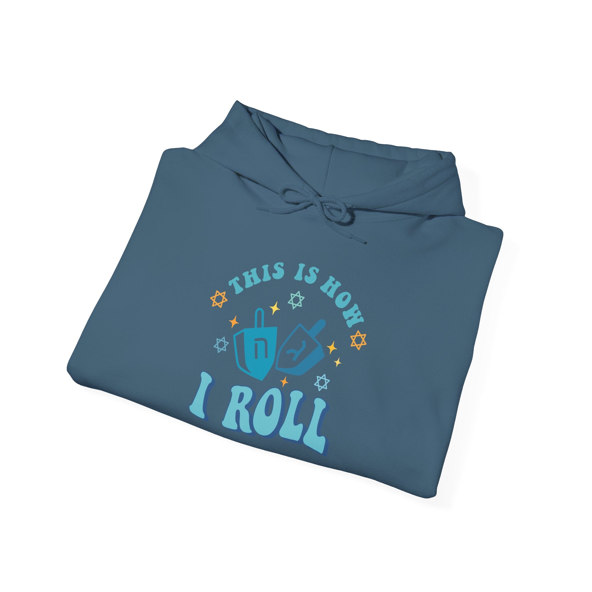 This is How I Roll, Dreidel Hoodie-Hoodie-Wild Pour